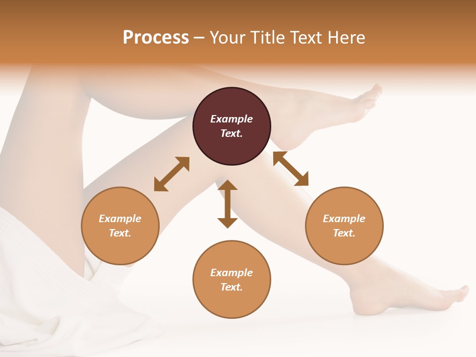 A Woman's Legs Are Shown With A White Background PowerPoint Template