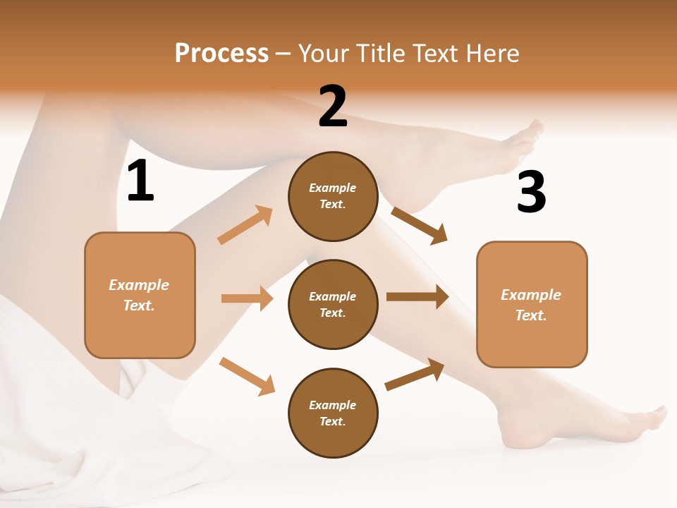 A Woman's Legs Are Shown With A White Background PowerPoint Template