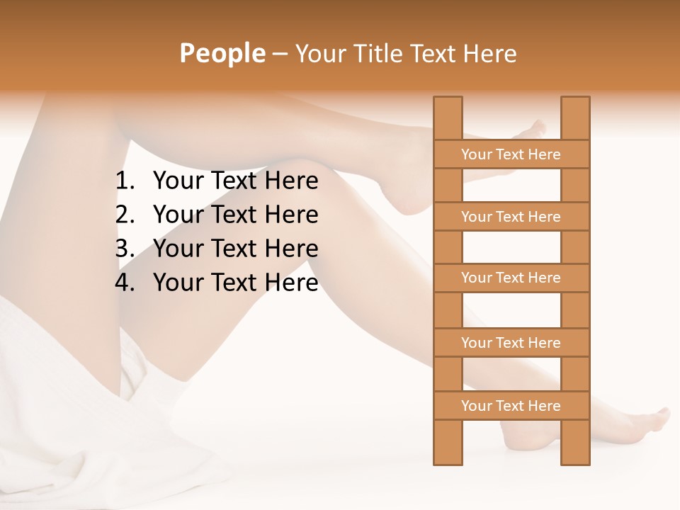 A Woman's Legs Are Shown With A White Background PowerPoint Template