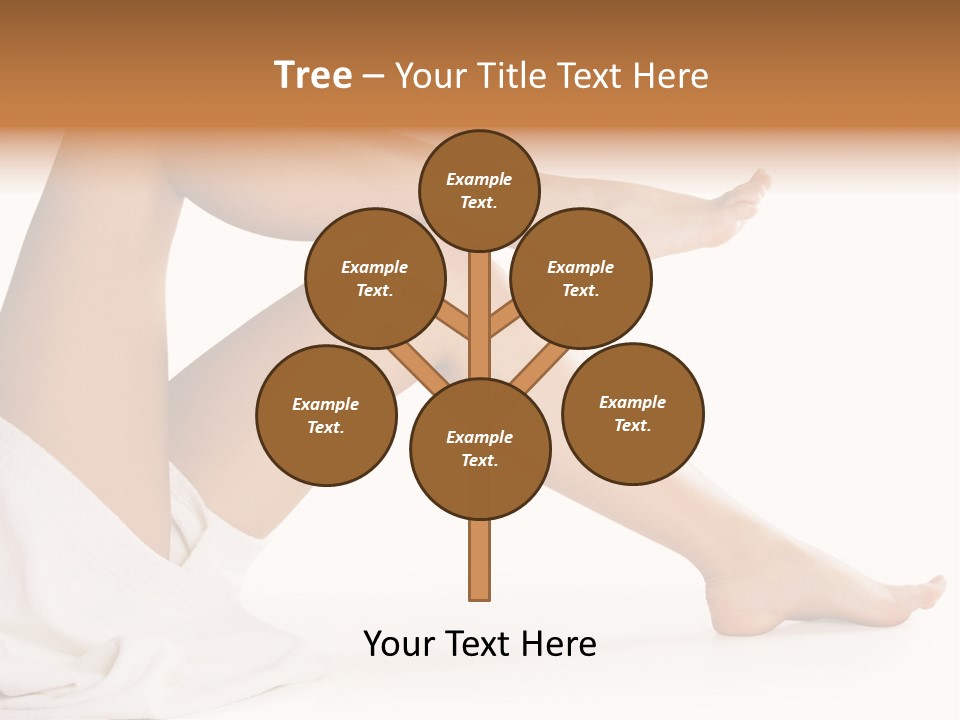 A Woman's Legs Are Shown With A White Background PowerPoint Template