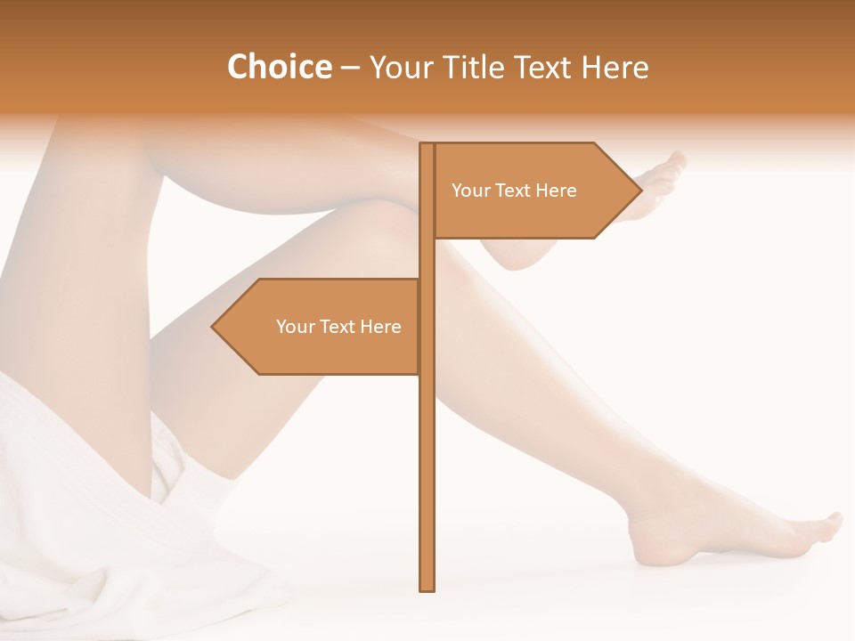 A Woman's Legs Are Shown With A White Background PowerPoint Template