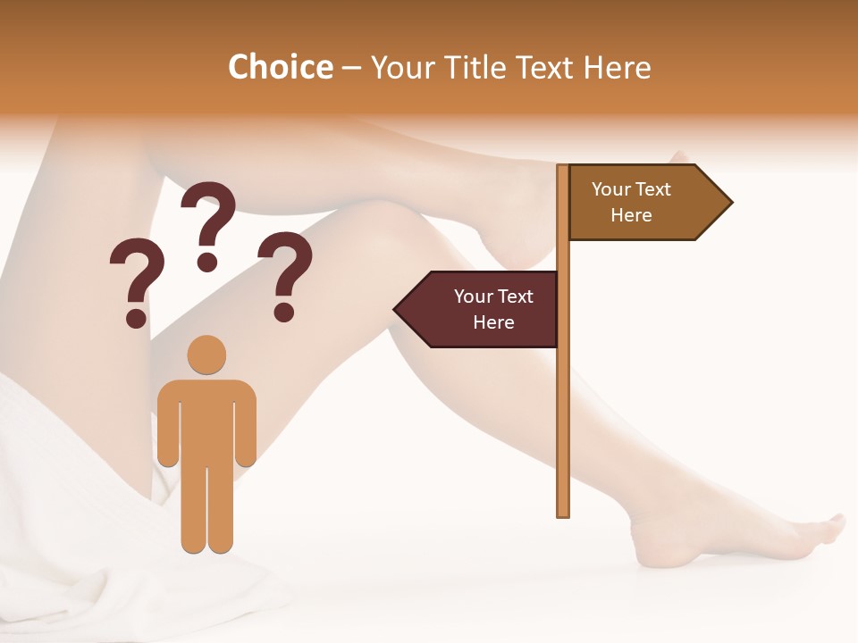 A Woman's Legs Are Shown With A White Background PowerPoint Template