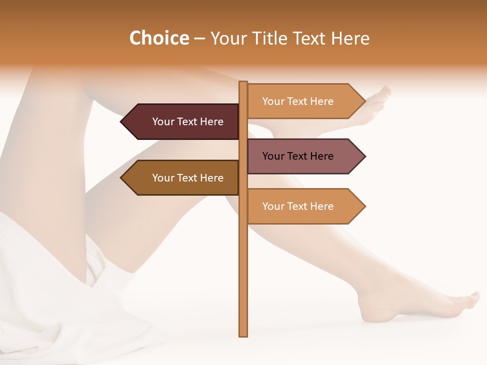 A Woman's Legs Are Shown With A White Background PowerPoint Template