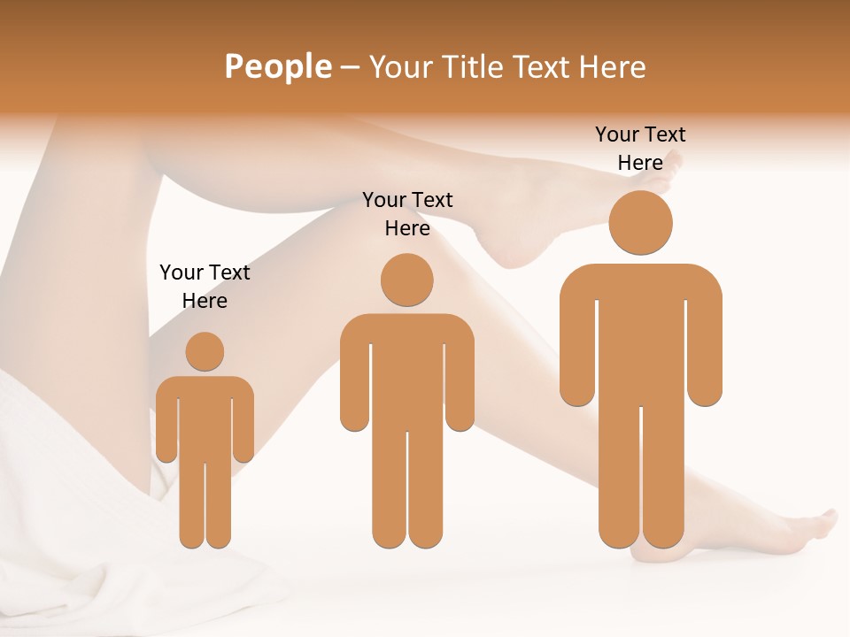 A Woman's Legs Are Shown With A White Background PowerPoint Template