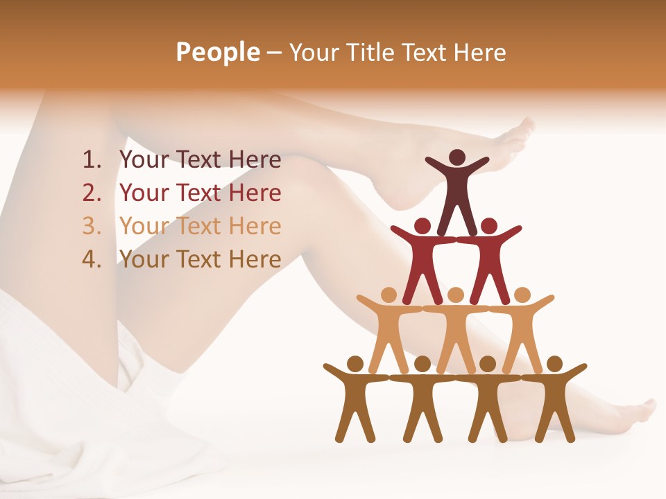 A Woman's Legs Are Shown With A White Background PowerPoint Template