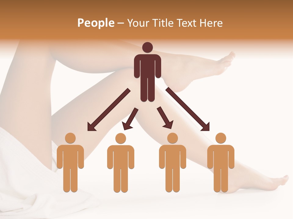 A Woman's Legs Are Shown With A White Background PowerPoint Template