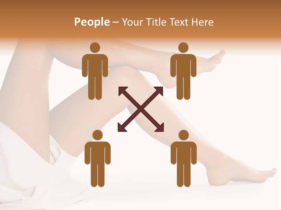 A Woman's Legs Are Shown With A White Background PowerPoint Template