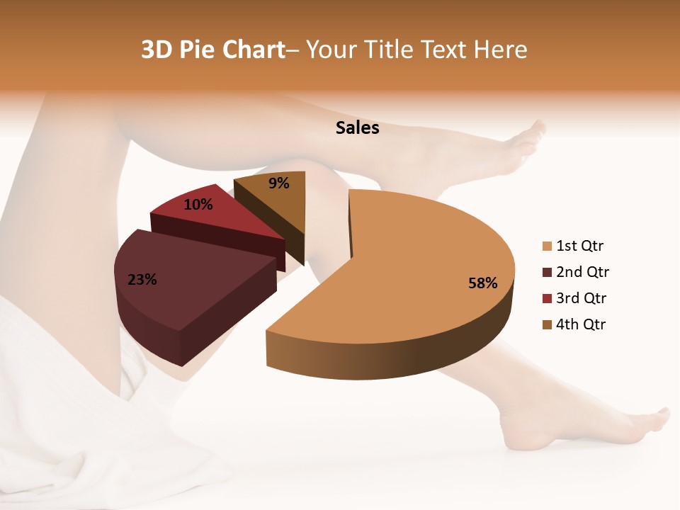 A Woman's Legs Are Shown With A White Background PowerPoint Template