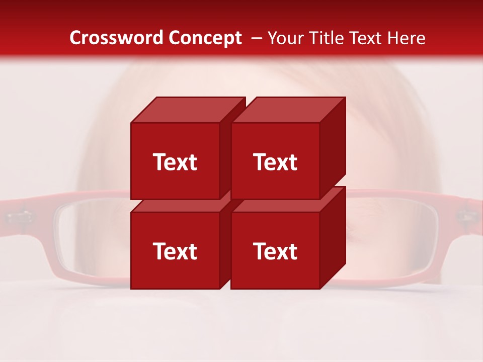 A Baby Wearing Glasses With The Words Name Of Presentation On It PowerPoint Template