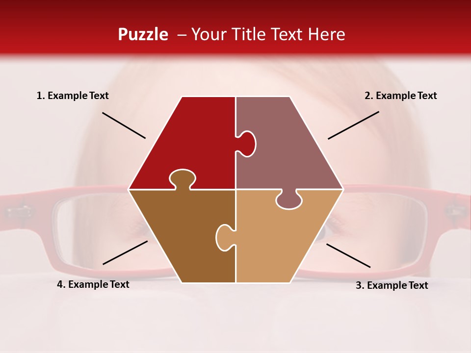 A Baby Wearing Glasses With The Words Name Of Presentation On It PowerPoint Template