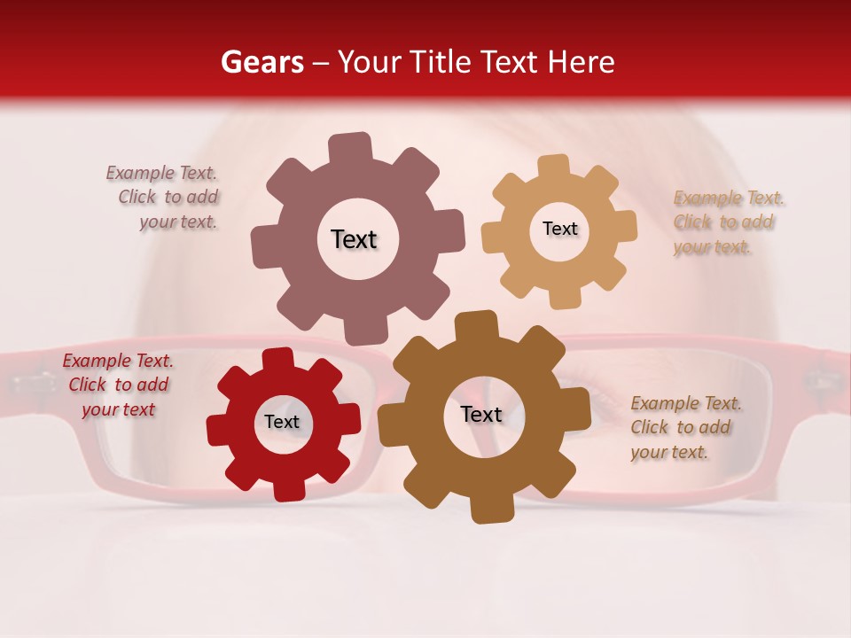 A Baby Wearing Glasses With The Words Name Of Presentation On It PowerPoint Template