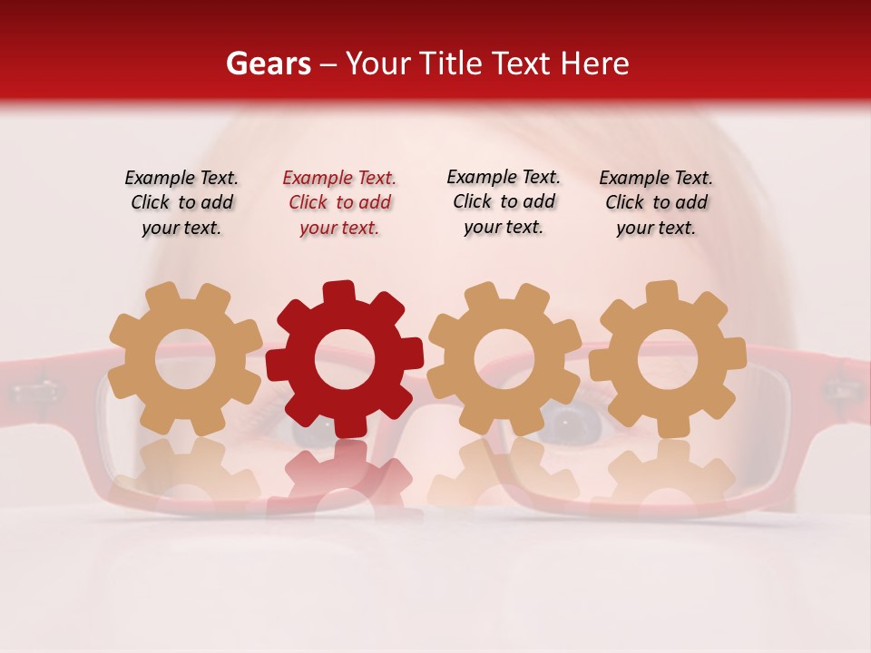 A Baby Wearing Glasses With The Words Name Of Presentation On It PowerPoint Template