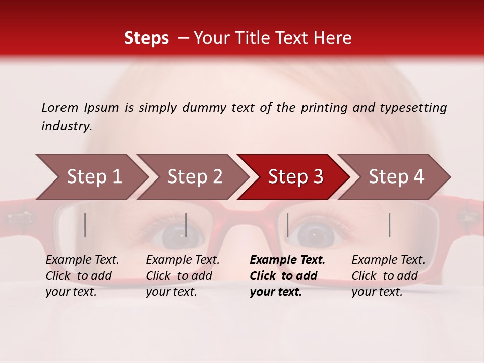 A Baby Wearing Glasses With The Words Name Of Presentation On It PowerPoint Template