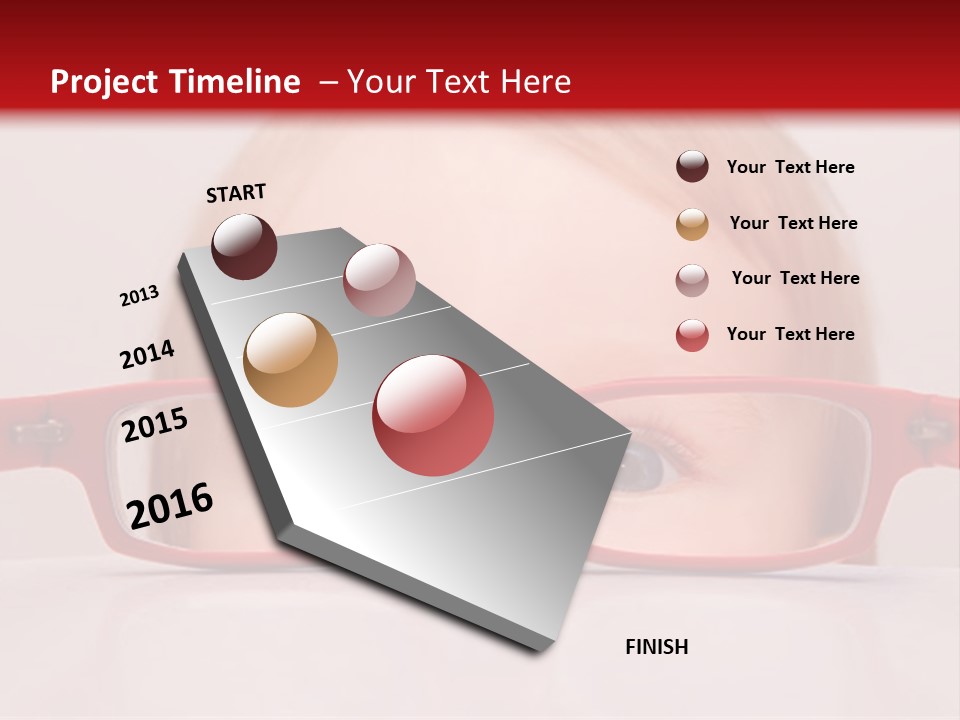 A Baby Wearing Glasses With The Words Name Of Presentation On It PowerPoint Template