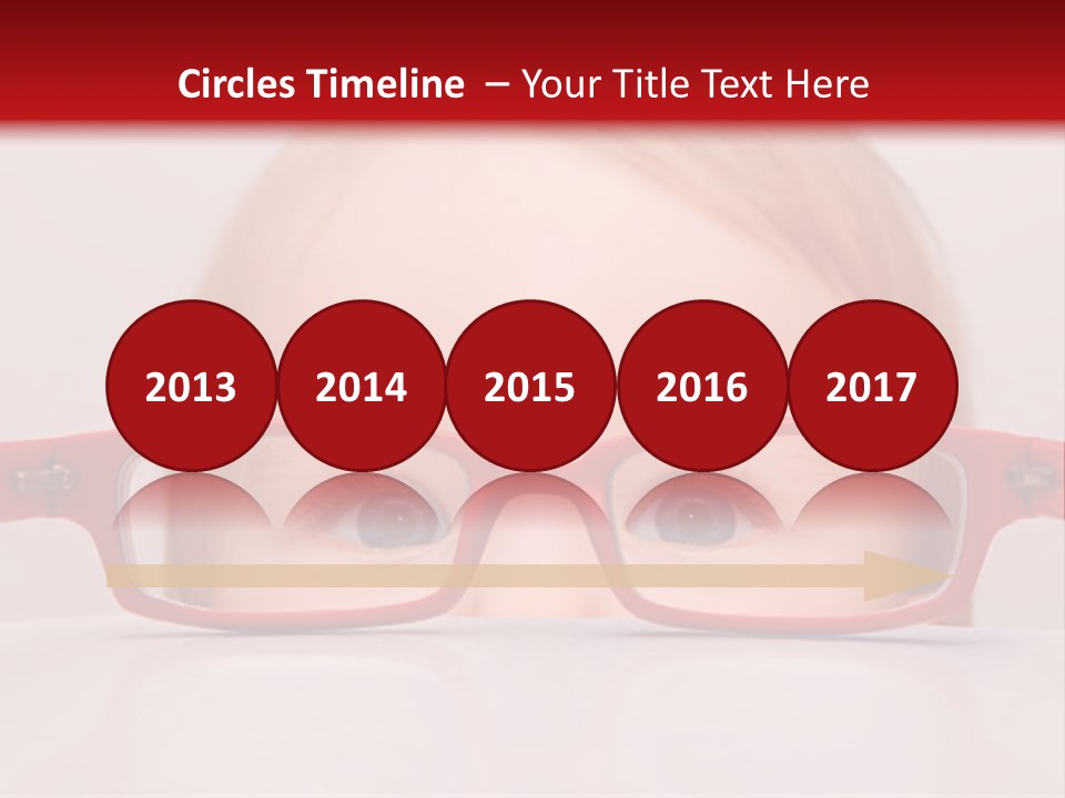 A Baby Wearing Glasses With The Words Name Of Presentation On It PowerPoint Template