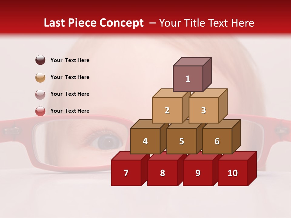 A Baby Wearing Glasses With The Words Name Of Presentation On It PowerPoint Template