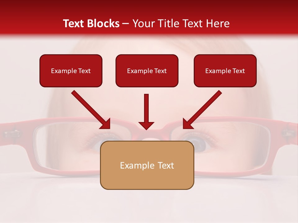 A Baby Wearing Glasses With The Words Name Of Presentation On It PowerPoint Template
