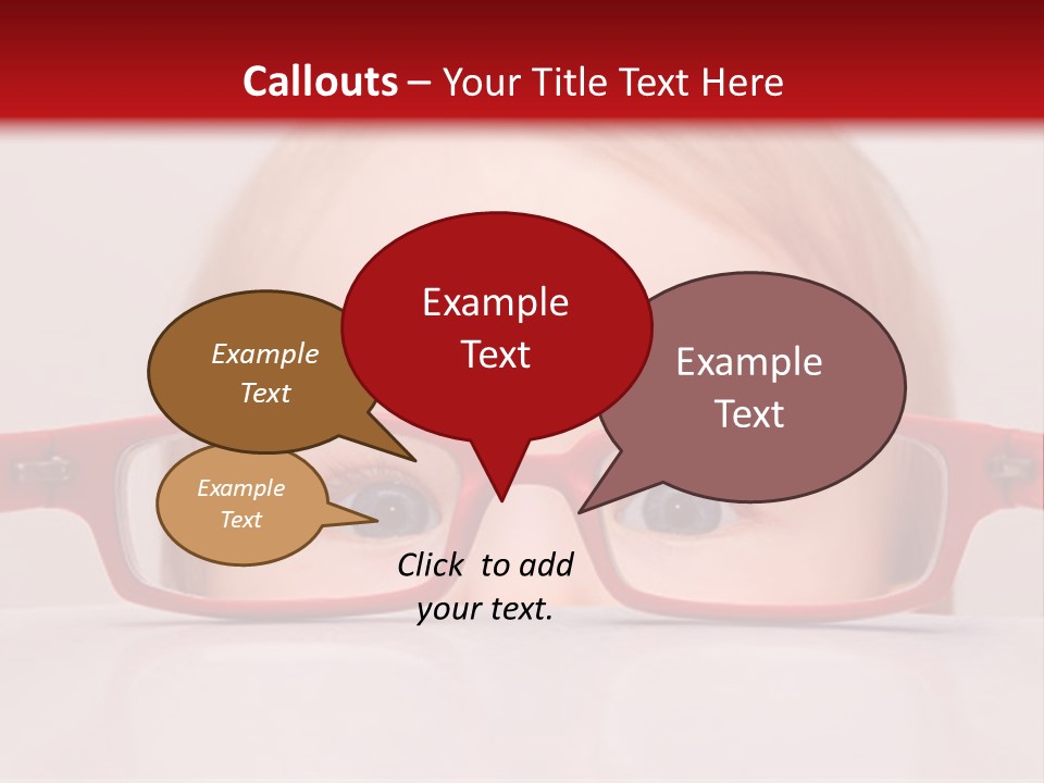 A Baby Wearing Glasses With The Words Name Of Presentation On It PowerPoint Template