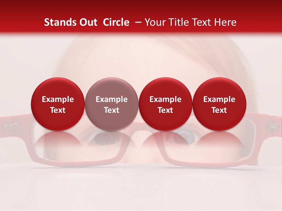 A Baby Wearing Glasses With The Words Name Of Presentation On It PowerPoint Template