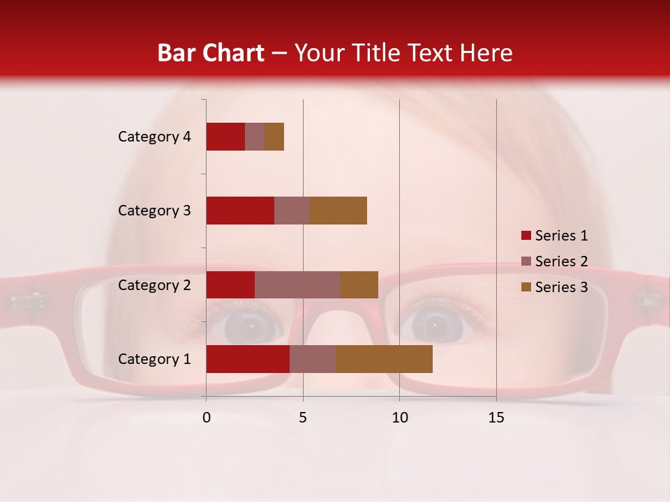 A Baby Wearing Glasses With The Words Name Of Presentation On It PowerPoint Template