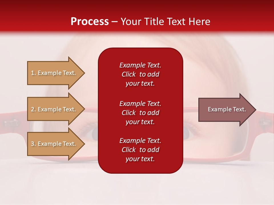 A Baby Wearing Glasses With The Words Name Of Presentation On It PowerPoint Template