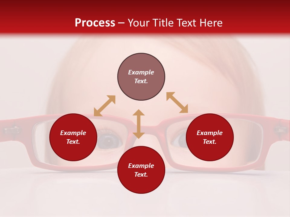 A Baby Wearing Glasses With The Words Name Of Presentation On It PowerPoint Template