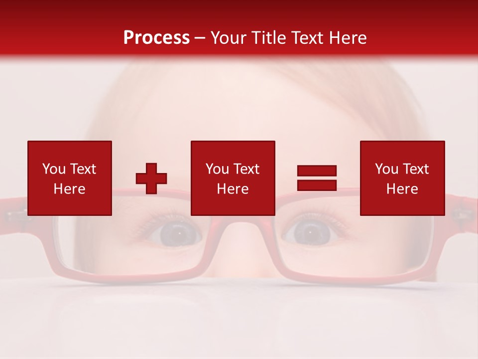 A Baby Wearing Glasses With The Words Name Of Presentation On It PowerPoint Template
