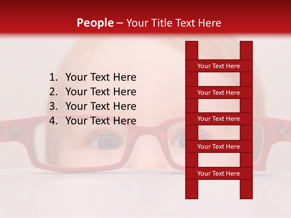 A Baby Wearing Glasses With The Words Name Of Presentation On It PowerPoint Template