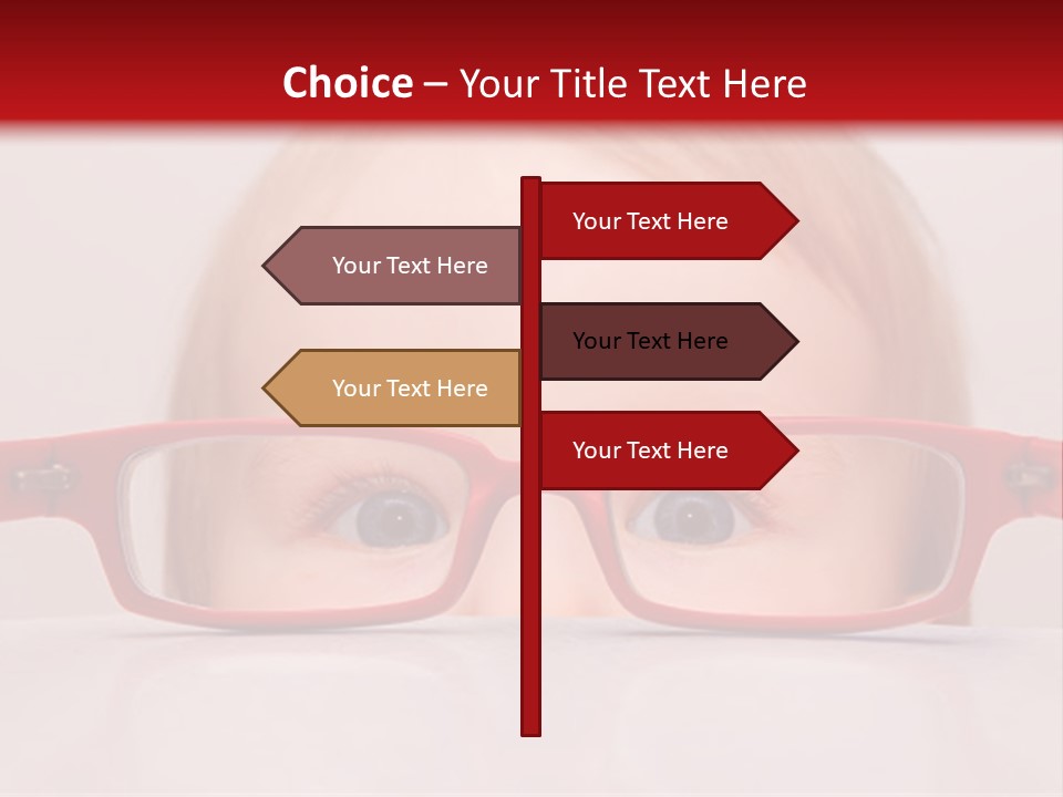 A Baby Wearing Glasses With The Words Name Of Presentation On It PowerPoint Template