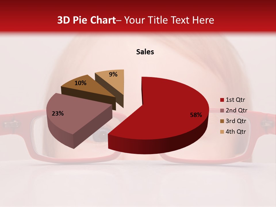 A Baby Wearing Glasses With The Words Name Of Presentation On It PowerPoint Template