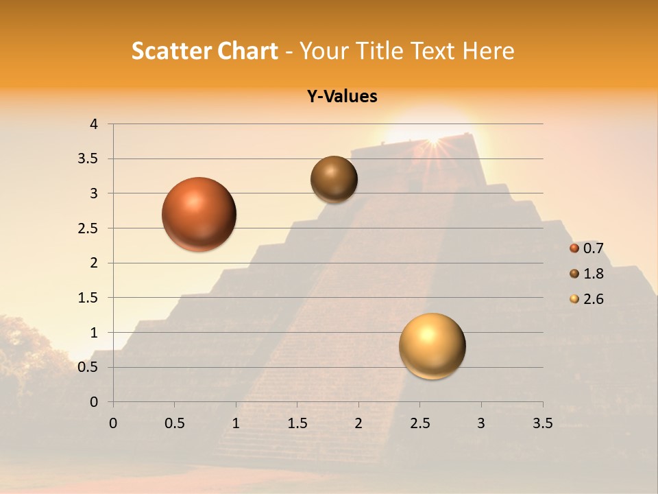 A Pyramid With The Sun Setting In The Background PowerPoint Template