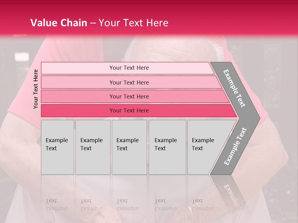 An Elderly Man And Woman Are Smiling For The Camera PowerPoint Template