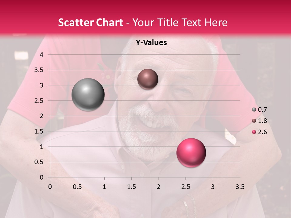An Elderly Man And Woman Are Smiling For The Camera PowerPoint Template