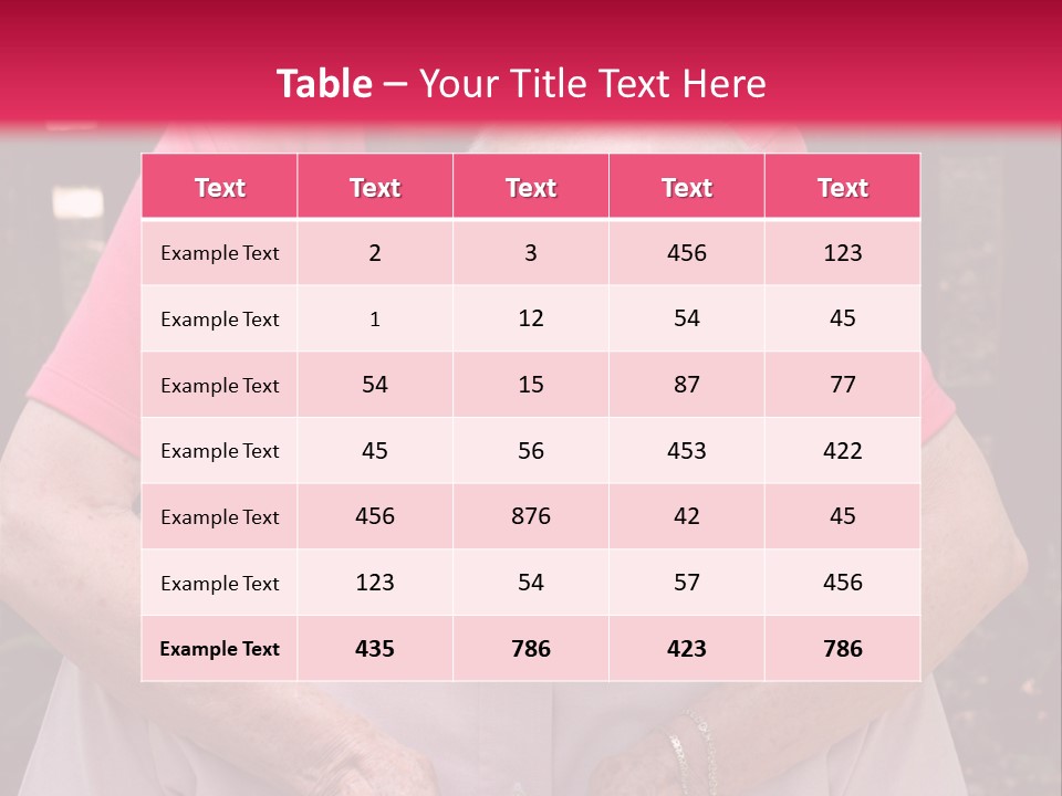 An Elderly Man And Woman Are Smiling For The Camera PowerPoint Template