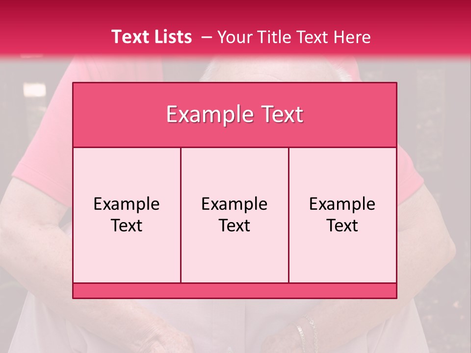 An Elderly Man And Woman Are Smiling For The Camera PowerPoint Template