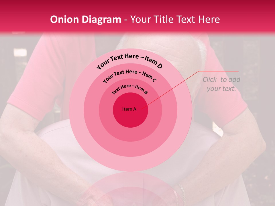 An Elderly Man And Woman Are Smiling For The Camera PowerPoint Template