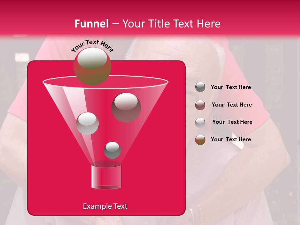 An Elderly Man And Woman Are Smiling For The Camera PowerPoint Template