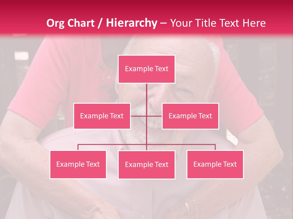 An Elderly Man And Woman Are Smiling For The Camera PowerPoint Template