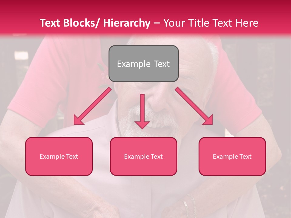 An Elderly Man And Woman Are Smiling For The Camera PowerPoint Template