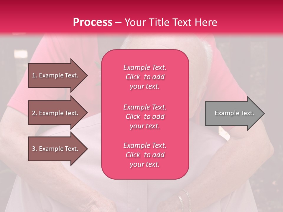 An Elderly Man And Woman Are Smiling For The Camera PowerPoint Template