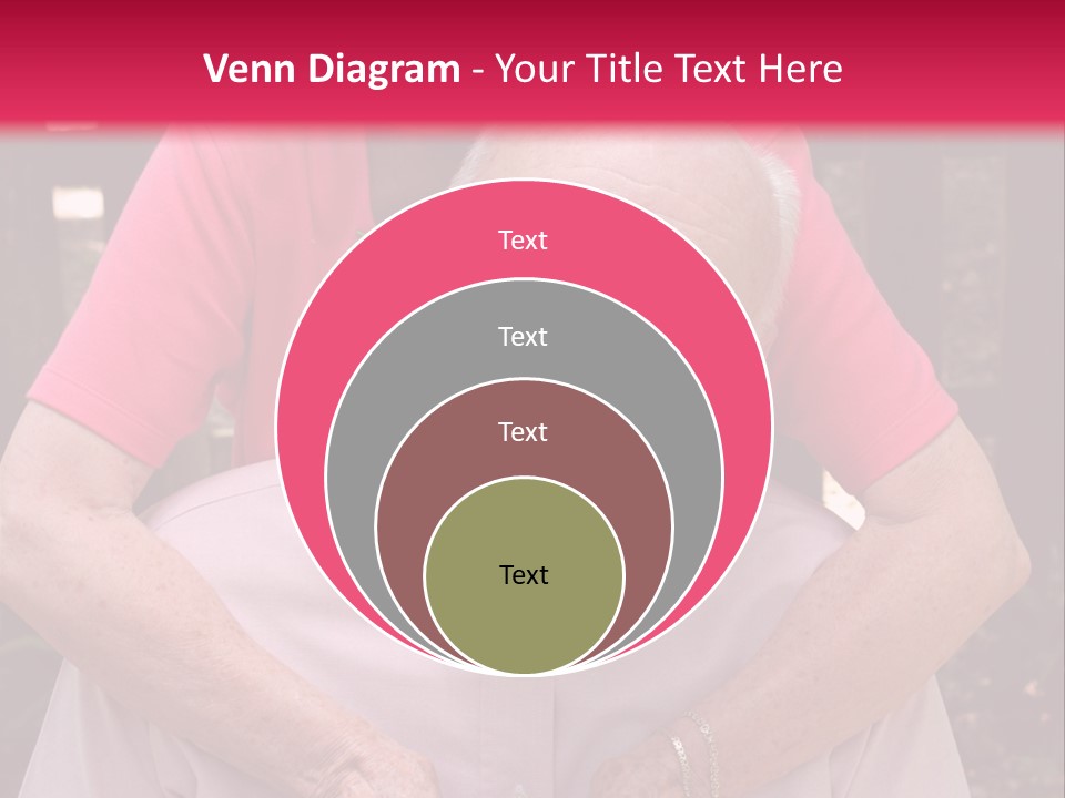An Elderly Man And Woman Are Smiling For The Camera PowerPoint Template