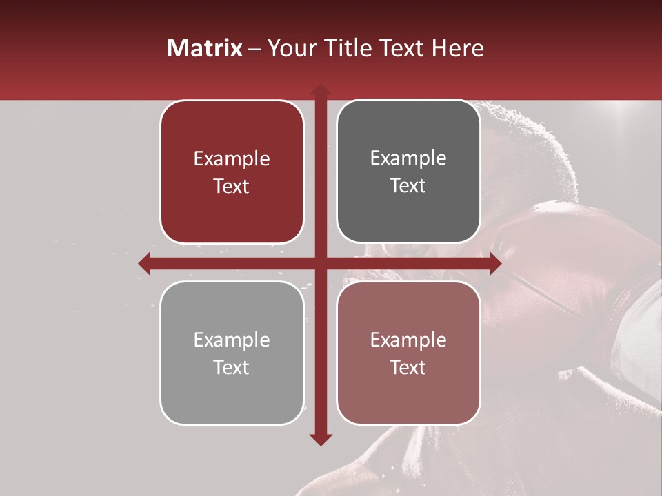 A Man With Boxing Gloves On His Face PowerPoint Template