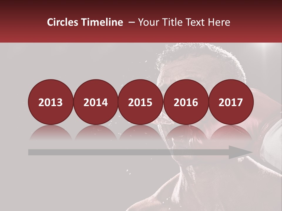 A Man With Boxing Gloves On His Face PowerPoint Template