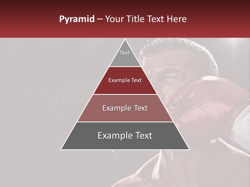 A Man With Boxing Gloves On His Face PowerPoint Template