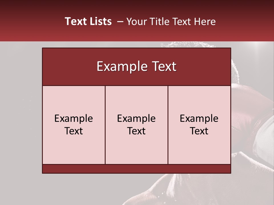 A Man With Boxing Gloves On His Face PowerPoint Template