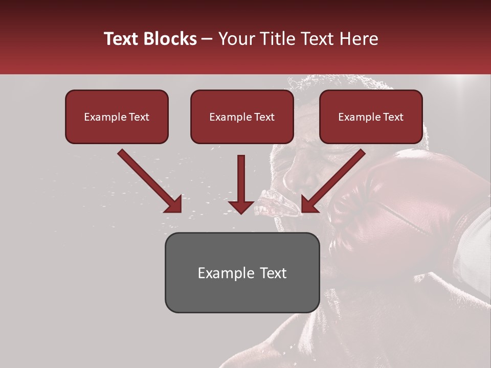 A Man With Boxing Gloves On His Face PowerPoint Template