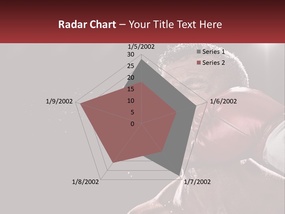 A Man With Boxing Gloves On His Face PowerPoint Template