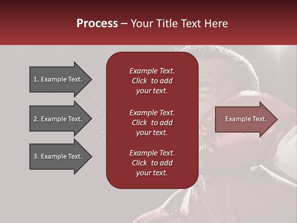 A Man With Boxing Gloves On His Face PowerPoint Template