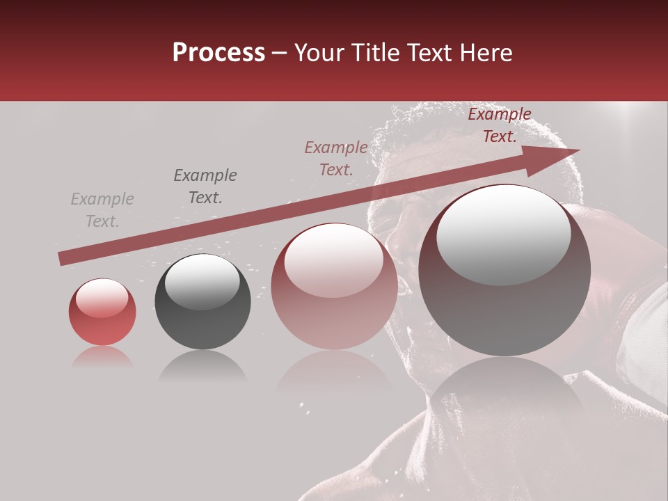 A Man With Boxing Gloves On His Face PowerPoint Template