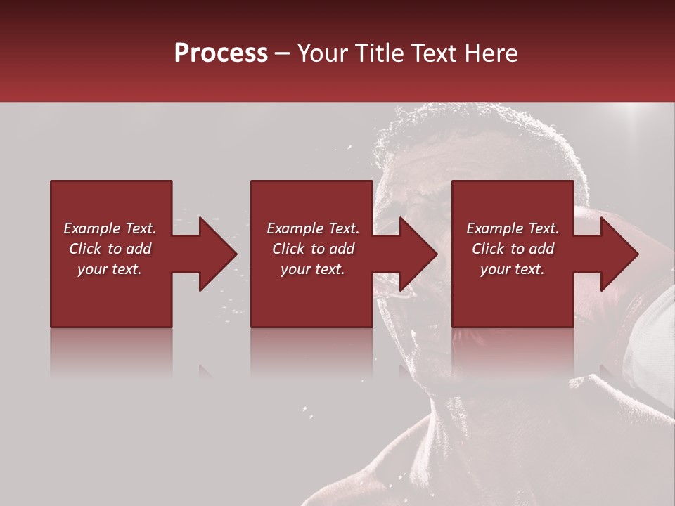 A Man With Boxing Gloves On His Face PowerPoint Template
